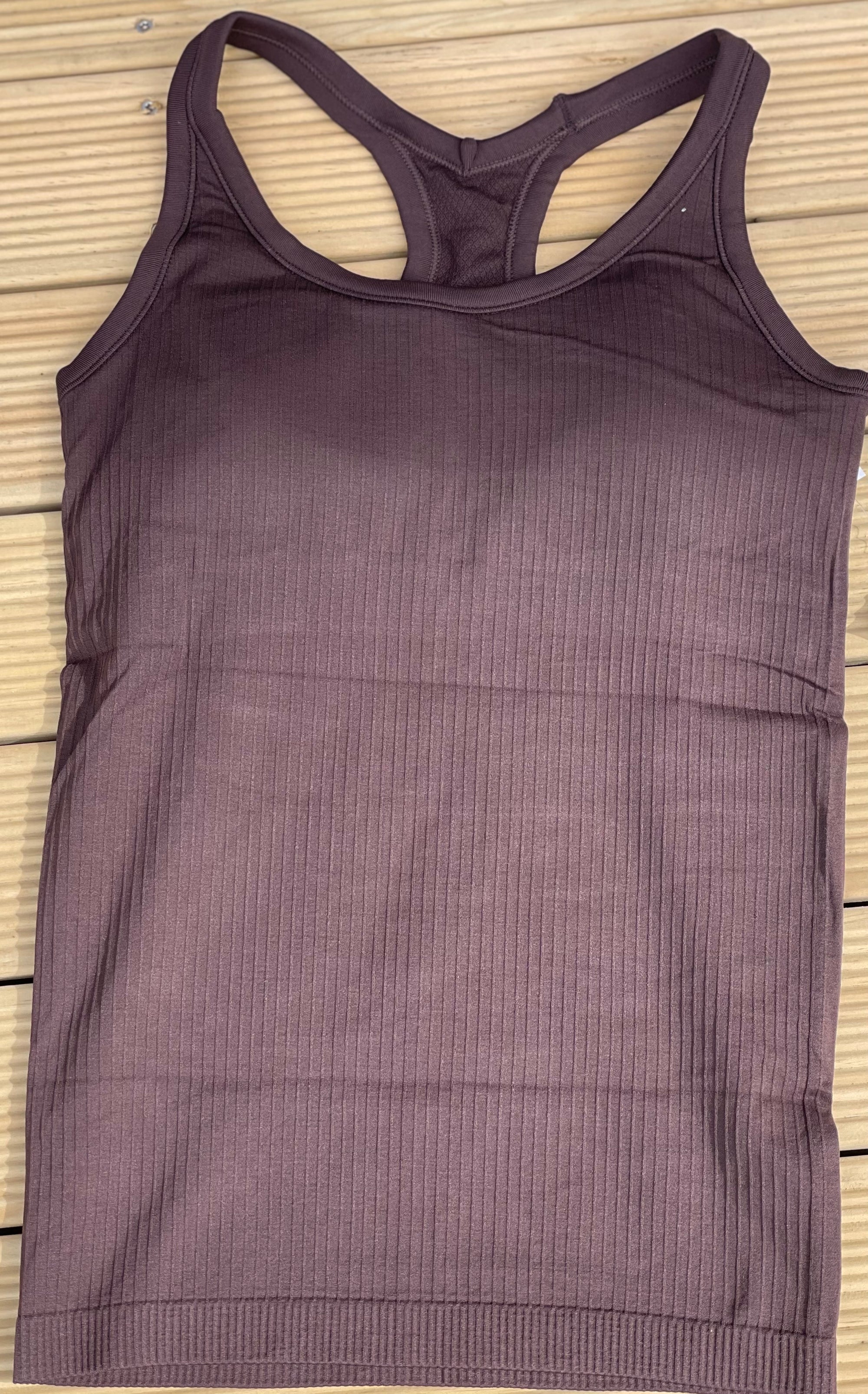 Rach Ribbed Mid/Long Length Muscle Singlet