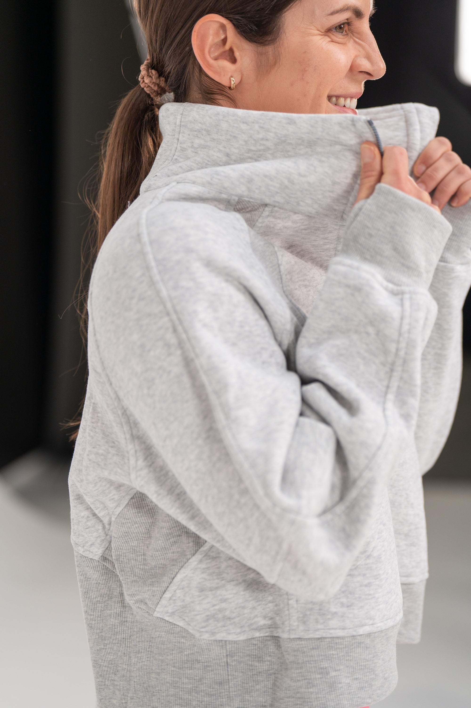 Xanthee Collar Sweatshirt