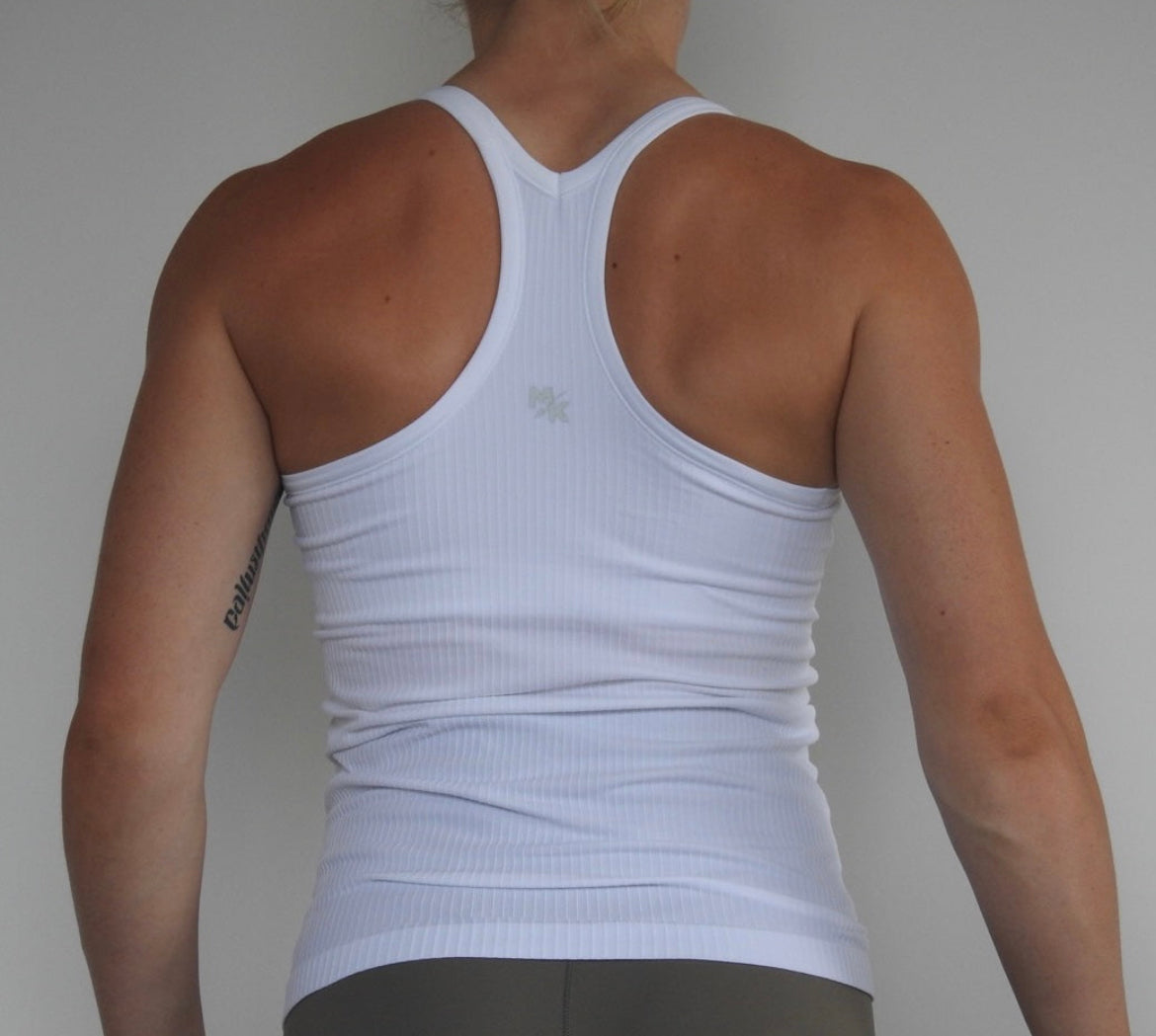 Rach Ribbed Mid/Long Length Muscle Singlet