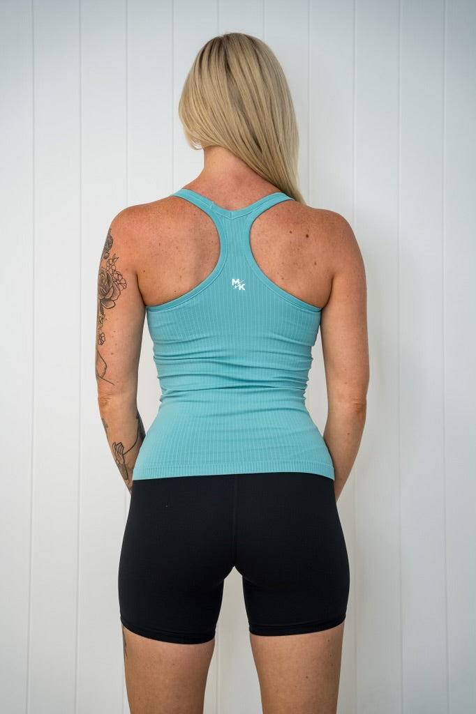 Rach Ribbed Mid/Long Length Muscle Singlet